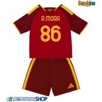 Maglie da calcio AS Roma Rodrigo Mora #86 Prima Maglia Bambino 2026-27 Manica Corta + Pantaloni corti)